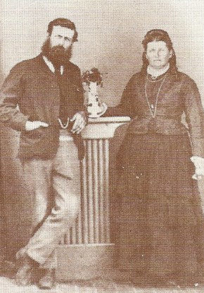 Anna Maria (Norrish) Treasure with her brother George Norrish (1844-1911)